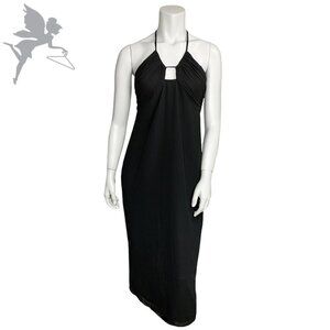 NWT ZARA Multi Way Black Maxi Halter Dress